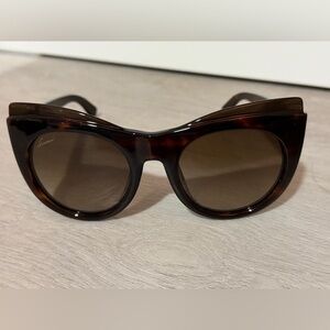 Gucci Brown Tortoise Cat-Eye Sunglasses GG 3781/S